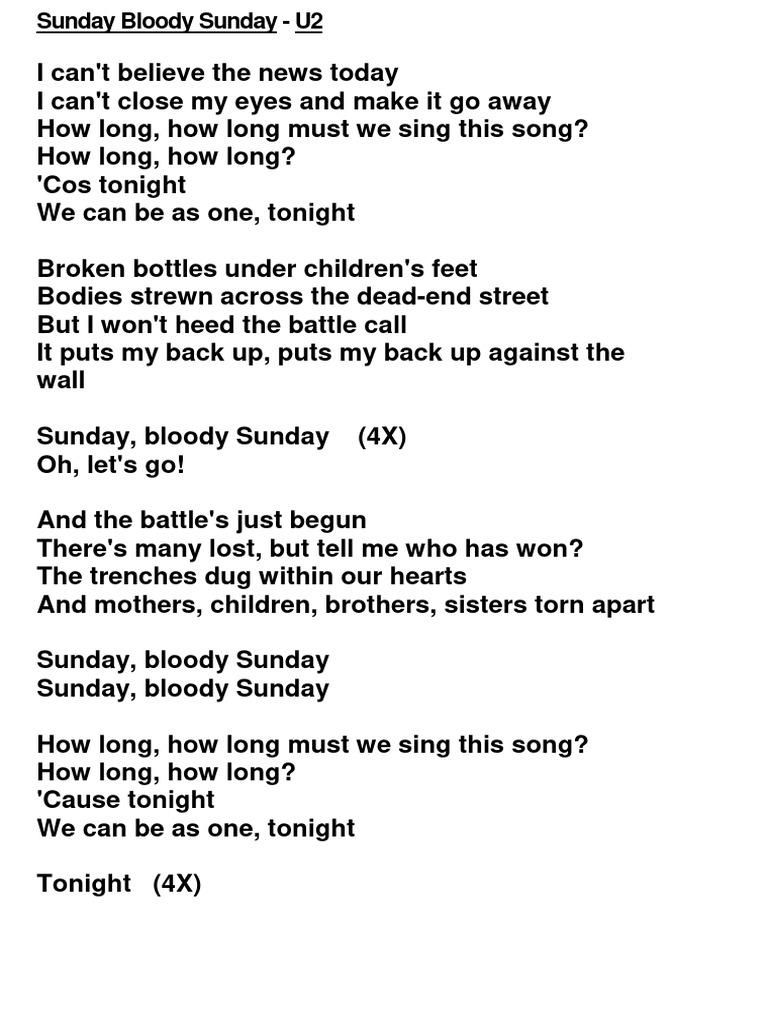 Iconic Song Lyrics Compilation | PDF