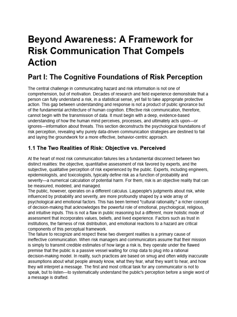 Understanding Risk Perception Dynamics | PDF | Risk | Augmented Reality