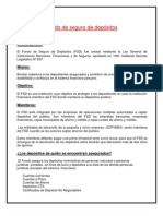 Fondo de Seguro de Depósitos: Antecedentes