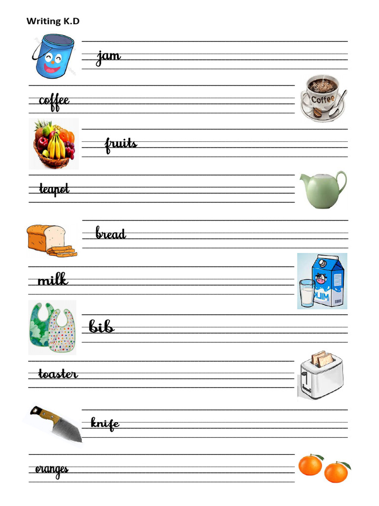 Writing K | PDF