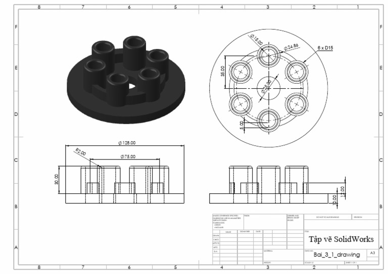 SolidWorks Drawing Specifications Guide | PDF