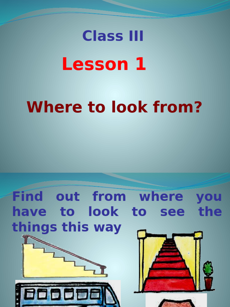 1 Where To Look From 1 | PDF