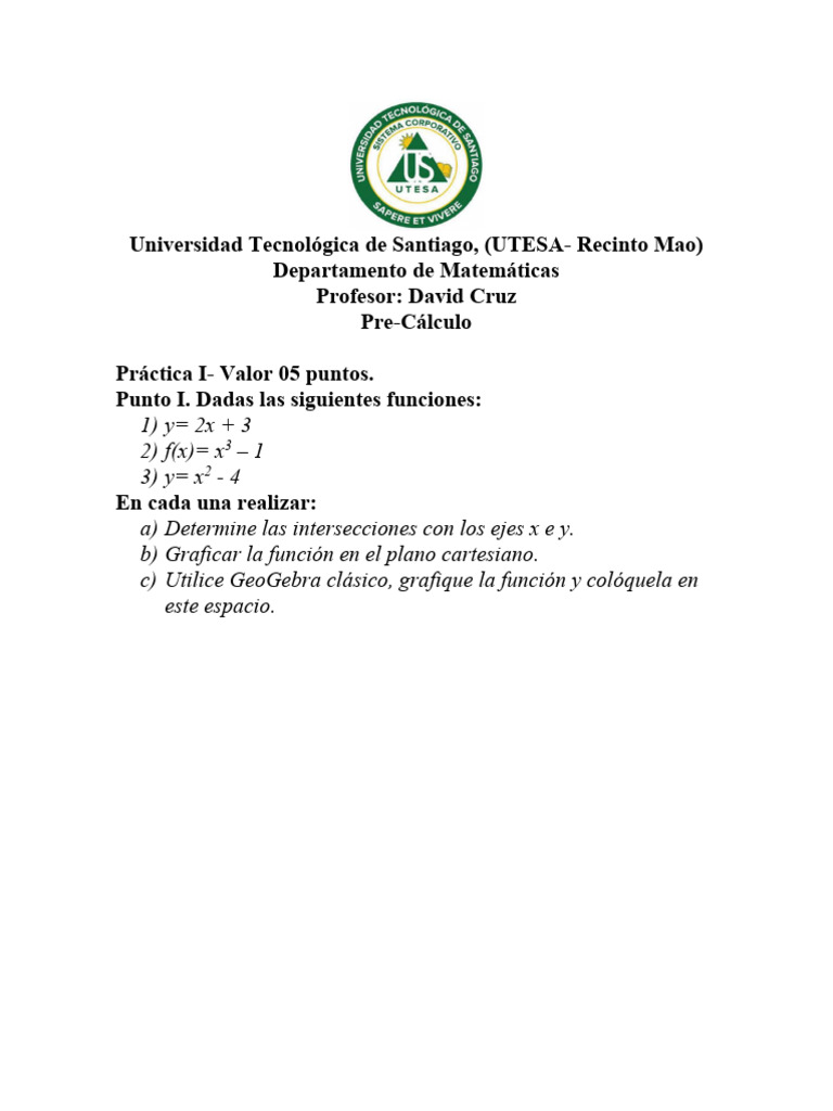 Practica 1 Pre Calculo 3 25 | PDF