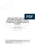 Nicolás Espinosa - Dime Qué Fuente Usas Y Te Diré Que Analisis Presentas