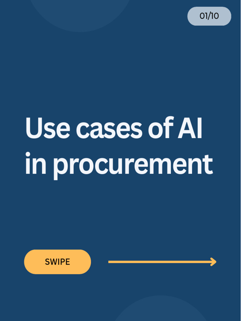 AI Use Cases in Procurement 2025 | PDF