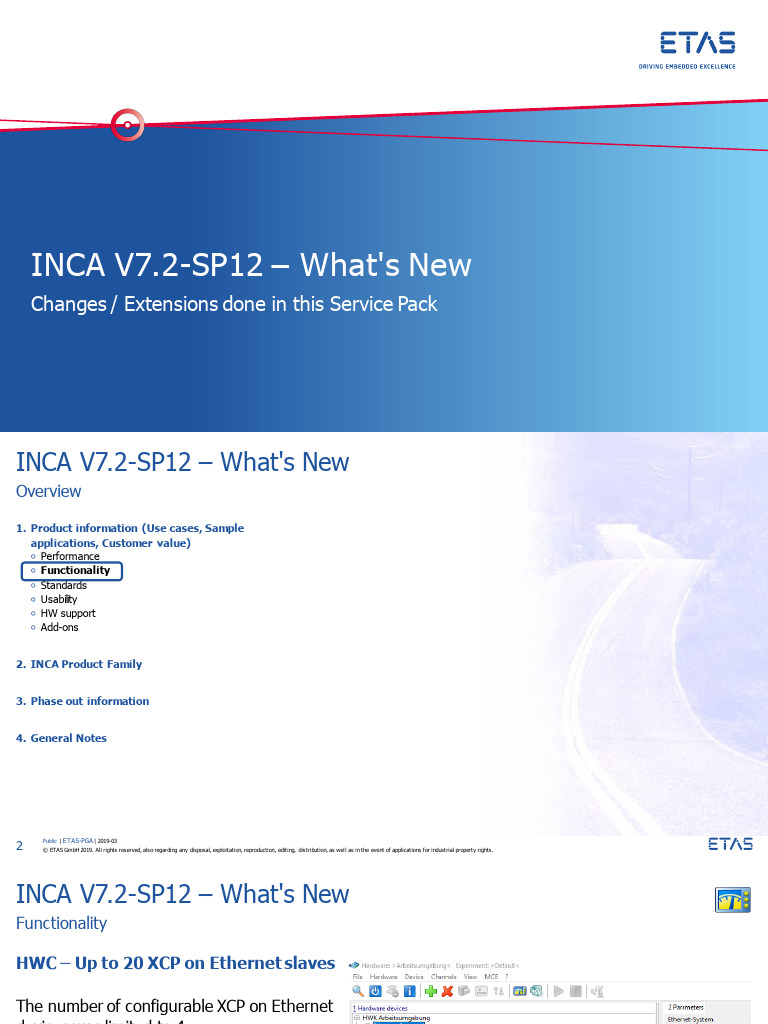 INCA V7.2-SP12 Features Overview | PDF | Microsoft Excel | Transmission ...