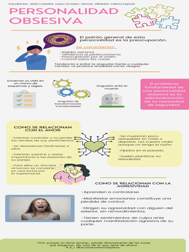 Flayer Informativo Personalidad Obsesiva | PDF | Salud mental | Las ...