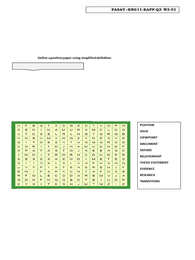 Understanding Position Papers in Academia | PDF | Argument | Knowledge