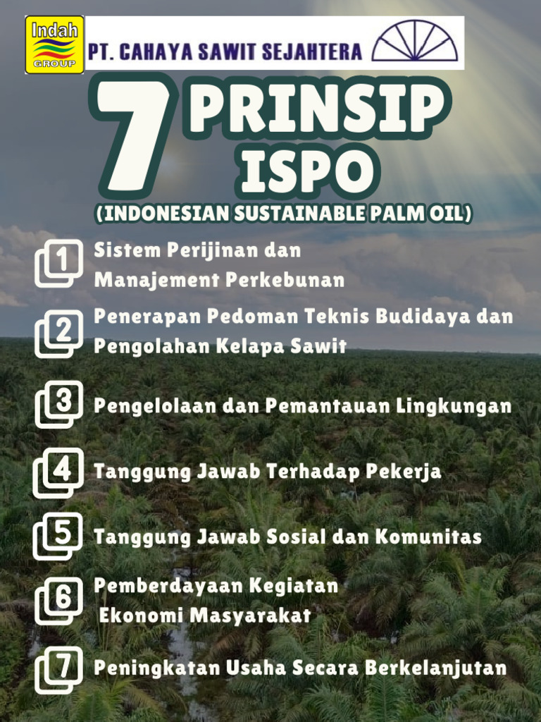 7 Prinsip ISPO untuk Kelapa Sawit | PDF