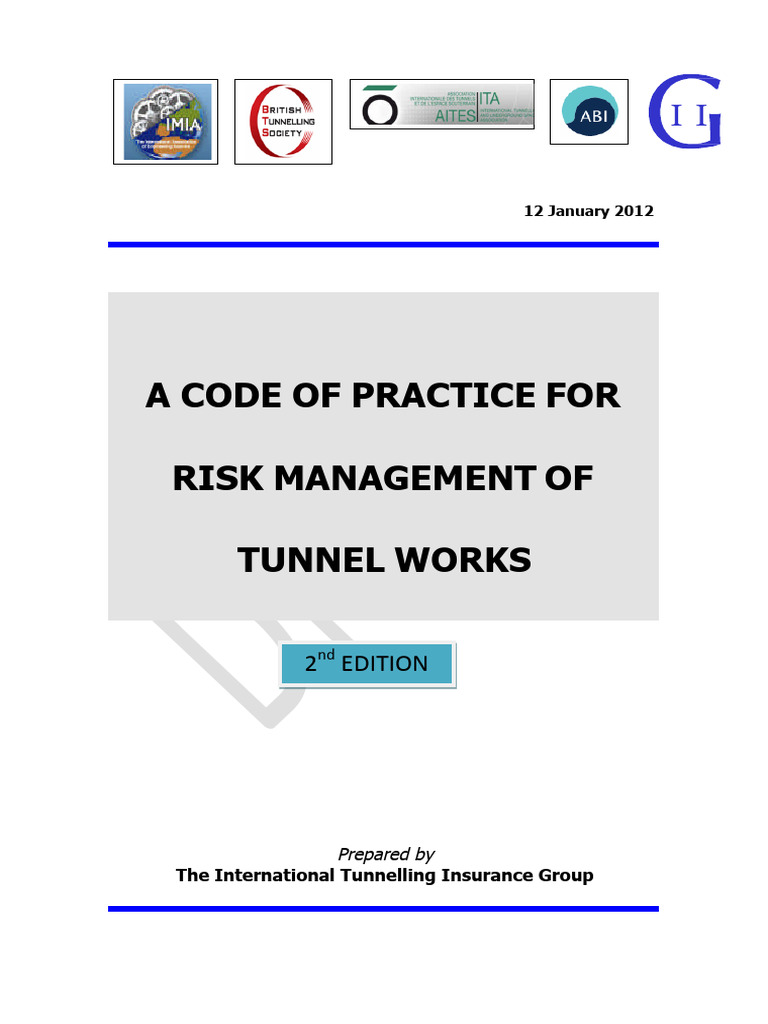 Risk Management for Tunnel Works Guide | PDF | Risk | Risk Assessment