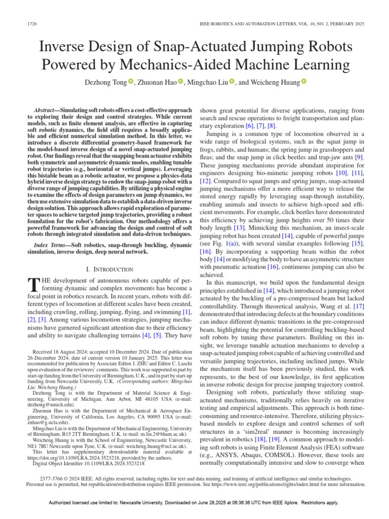 Inverse Design of Jumping Robots | PDF | Robotics | Simulation