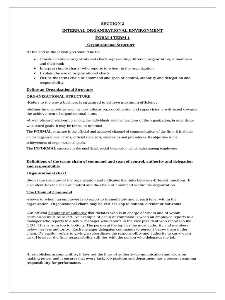 Understanding Organizational Structure | PDF | Hierarchy ...