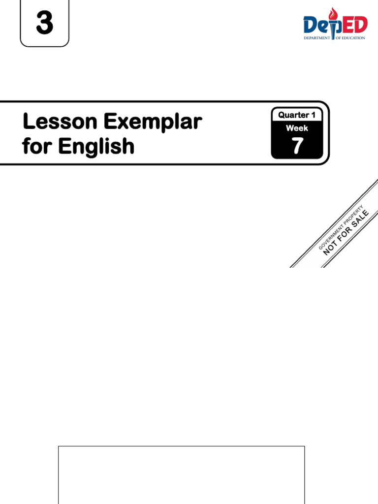 Grade 3 English Lesson Plan Week 7 | PDF | Copyright | Learning