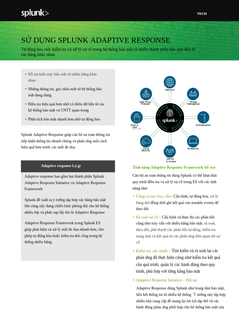 Splunk - Using Splunk Adaptive Response - Tech Brief | PDF