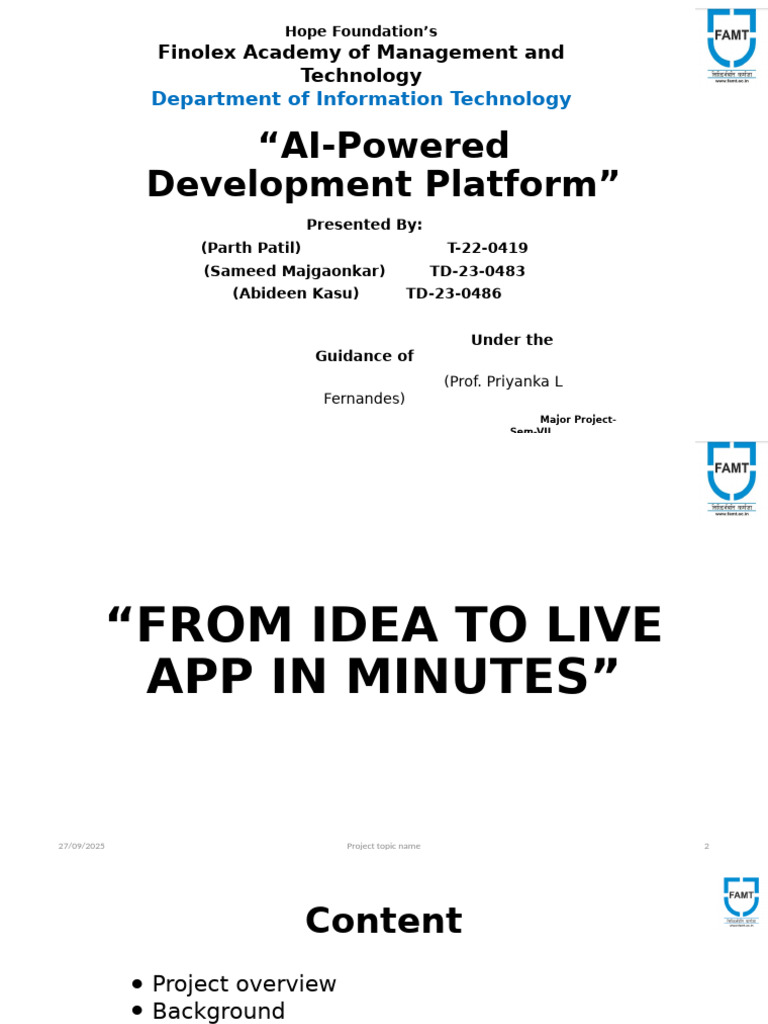 AI Platform for Instant App Development | PDF | Artificial Intelligence ...