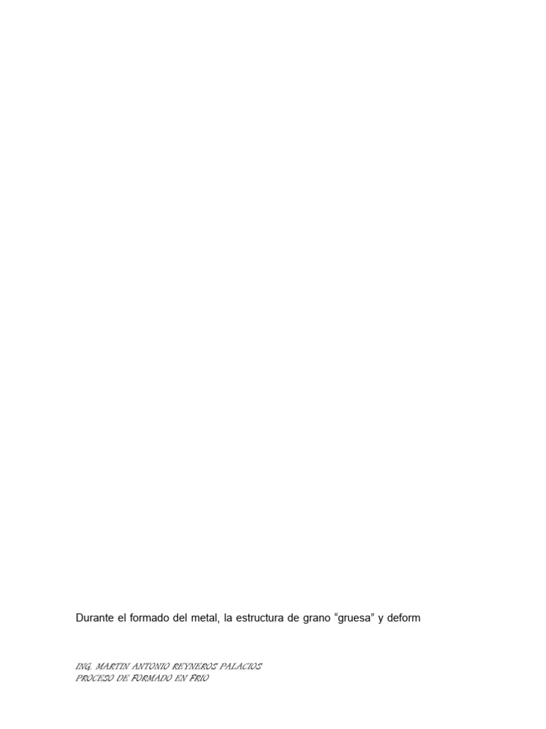 Proceso de Formado en Frío de Metales | PDF | Forjar | Extrusión