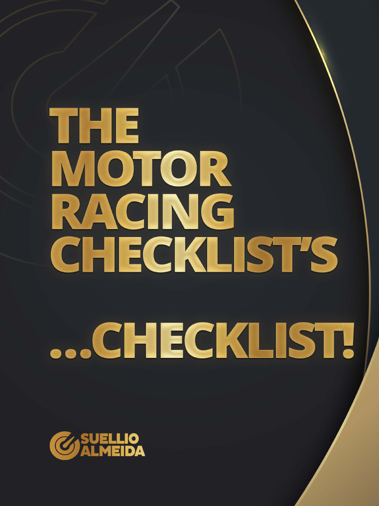 Motor Racing Technique Checklist | PDF