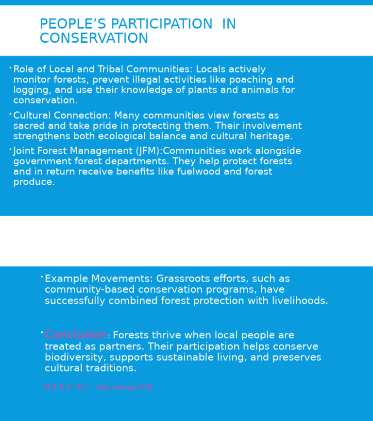 Community Role in Forest Conservation | PDF