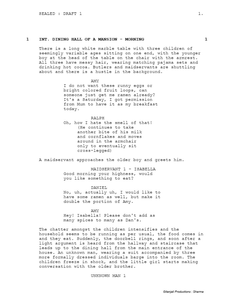 Children's Breakfast Drama Unfolds | PDF