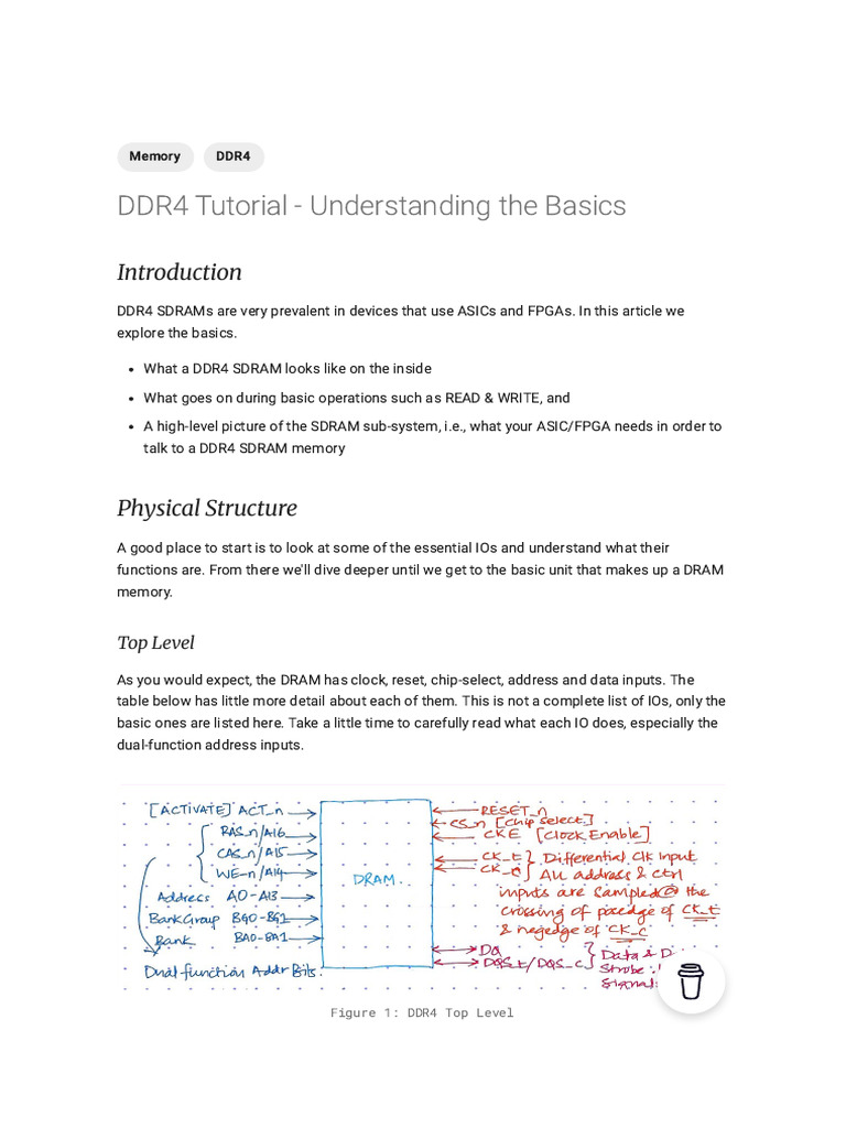 DDR4 Tutorial - Understanding The Basics - Systemverilog - Io | PDF ...