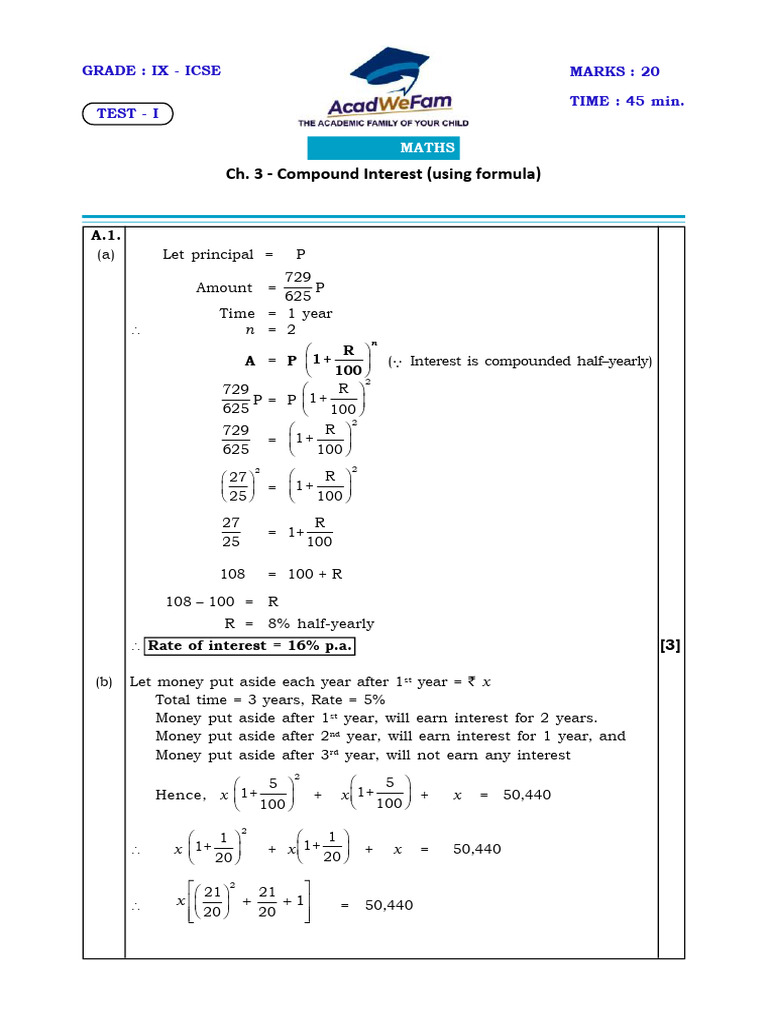Compound Interest Calculations Guide | PDF | Interest | Financial Services