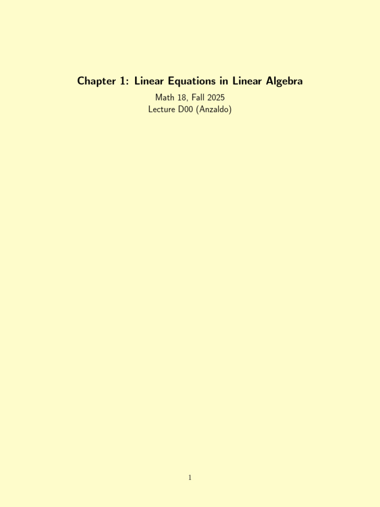 Understanding Linear Equations in Algebra | PDF | Algebra | Linear Algebra
