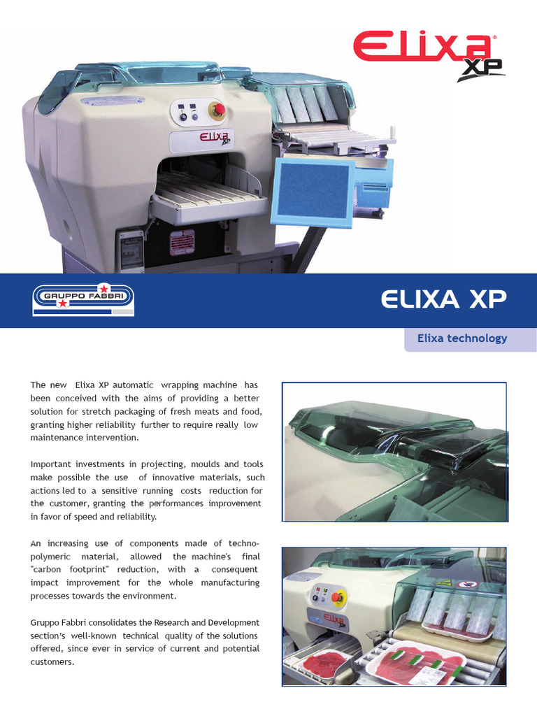 Elixa XP Automatic Wrapping Machine | PDF
