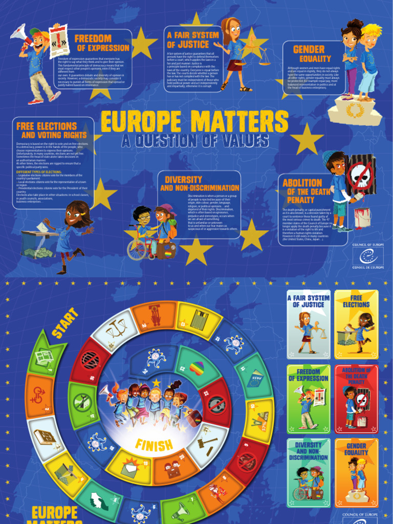 Game Europe Values Board en | PDF | Democracy | Political Ideologies