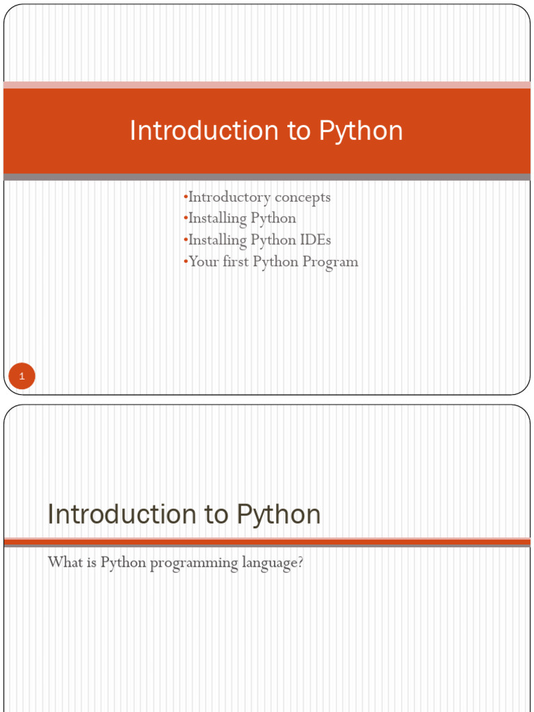 Python Programming Basics Guide | PDF | Python (Programming Language ...