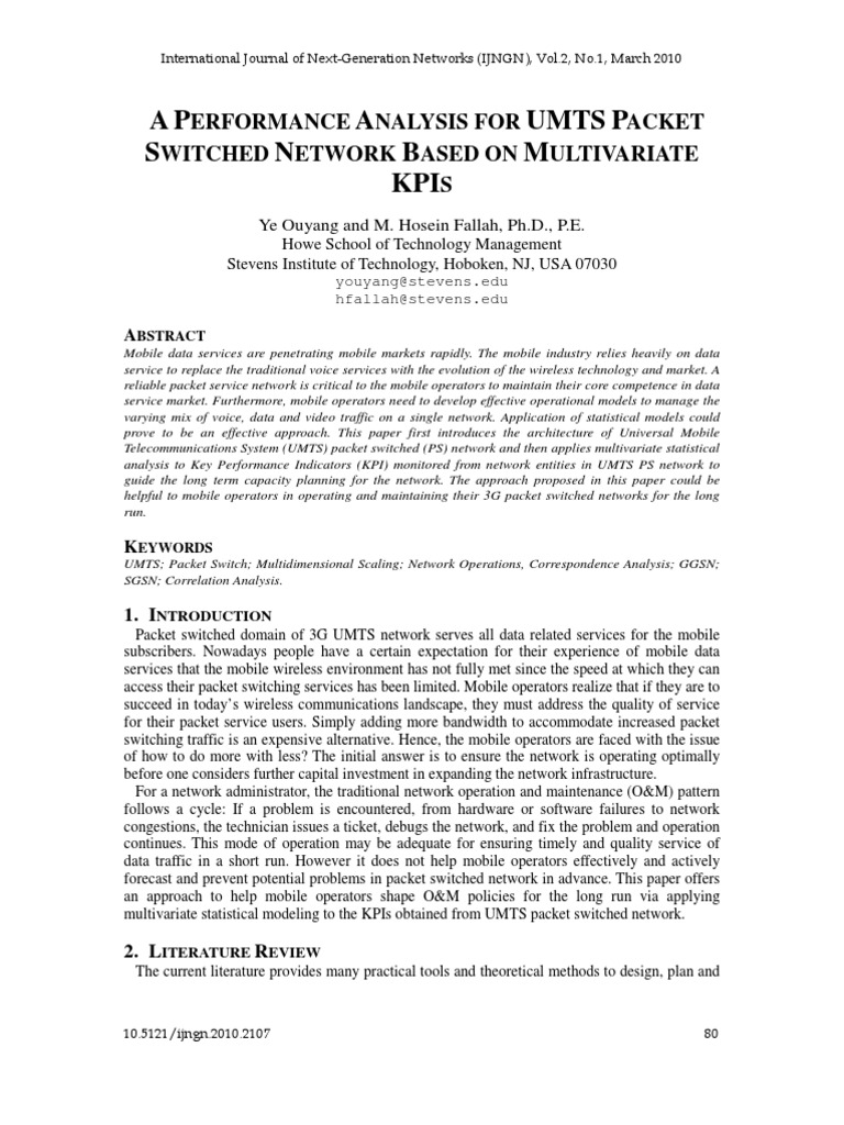 Performance Analysis For Umts Packet (2010) | PDF