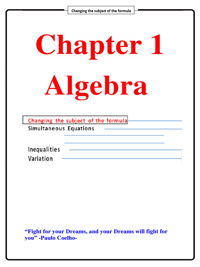Changing The Subject of The Formula Qs | PDF | Chess Theory | Chess ...