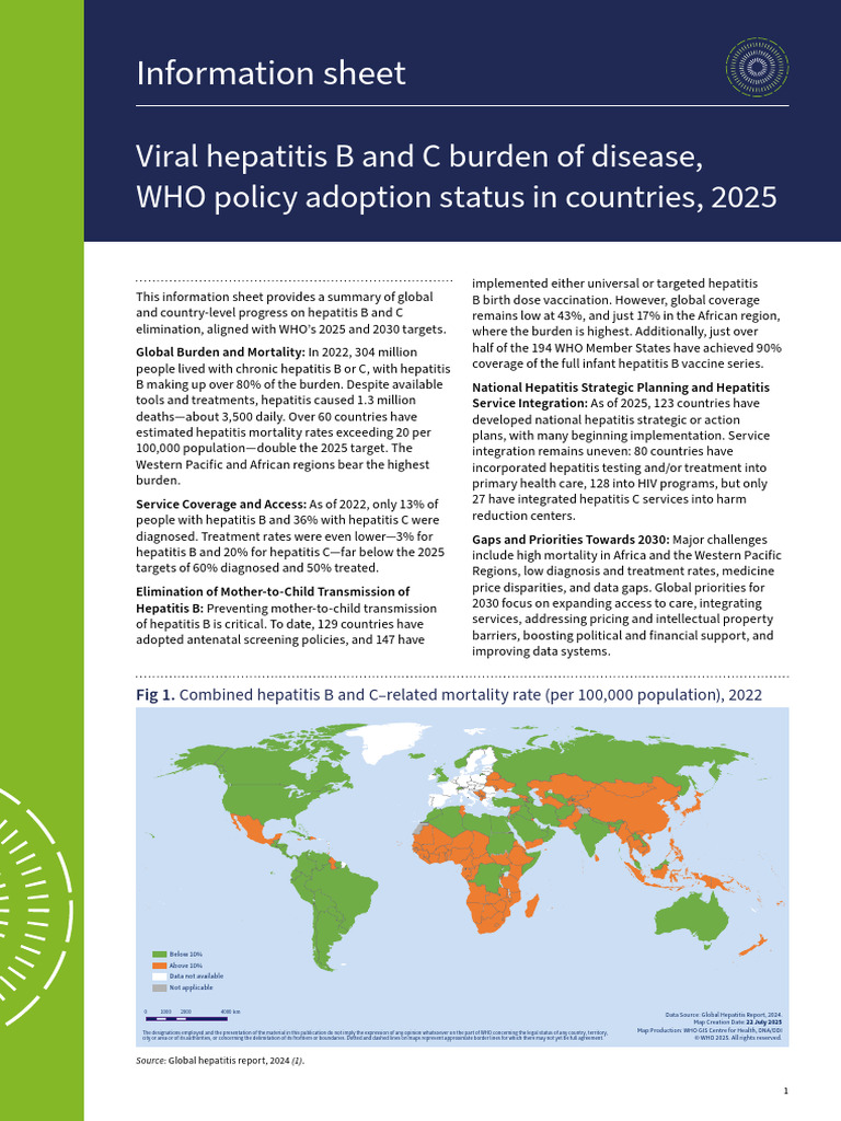 Global Hepatitis B and C Progress 2024 | PDF | Hepatitis | Hepatitis B