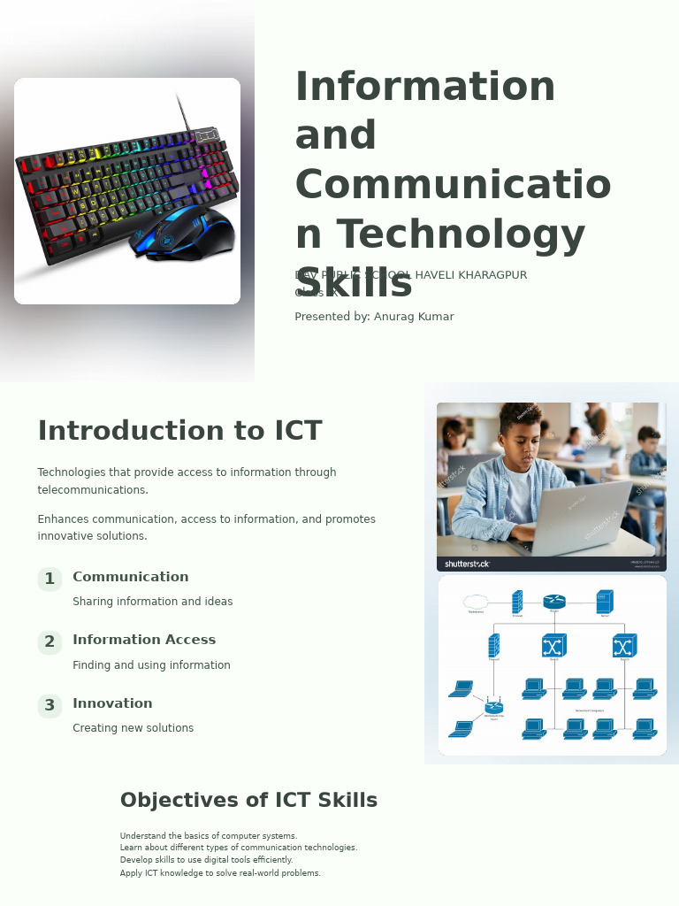 ICT Skills for Class IX Students | PDF | Information And Communications ...
