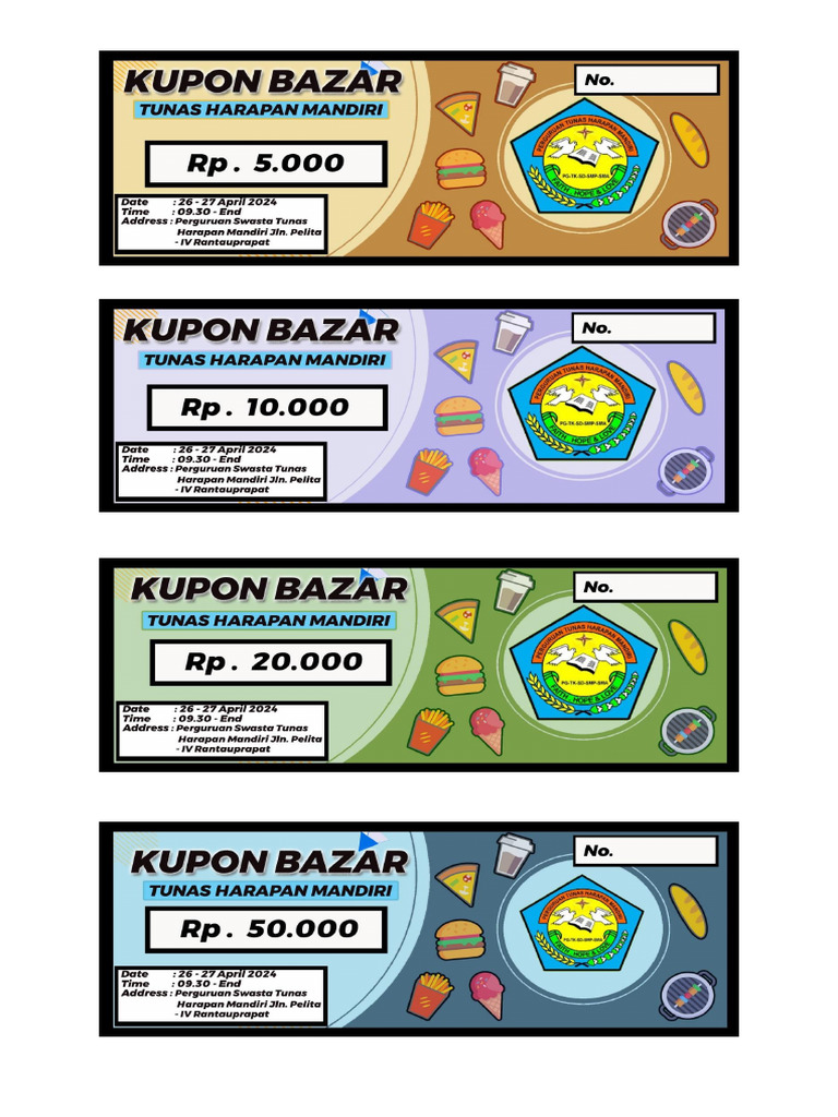 Desain 1 Kupon Bazar THM 2024 Cetak | PDF