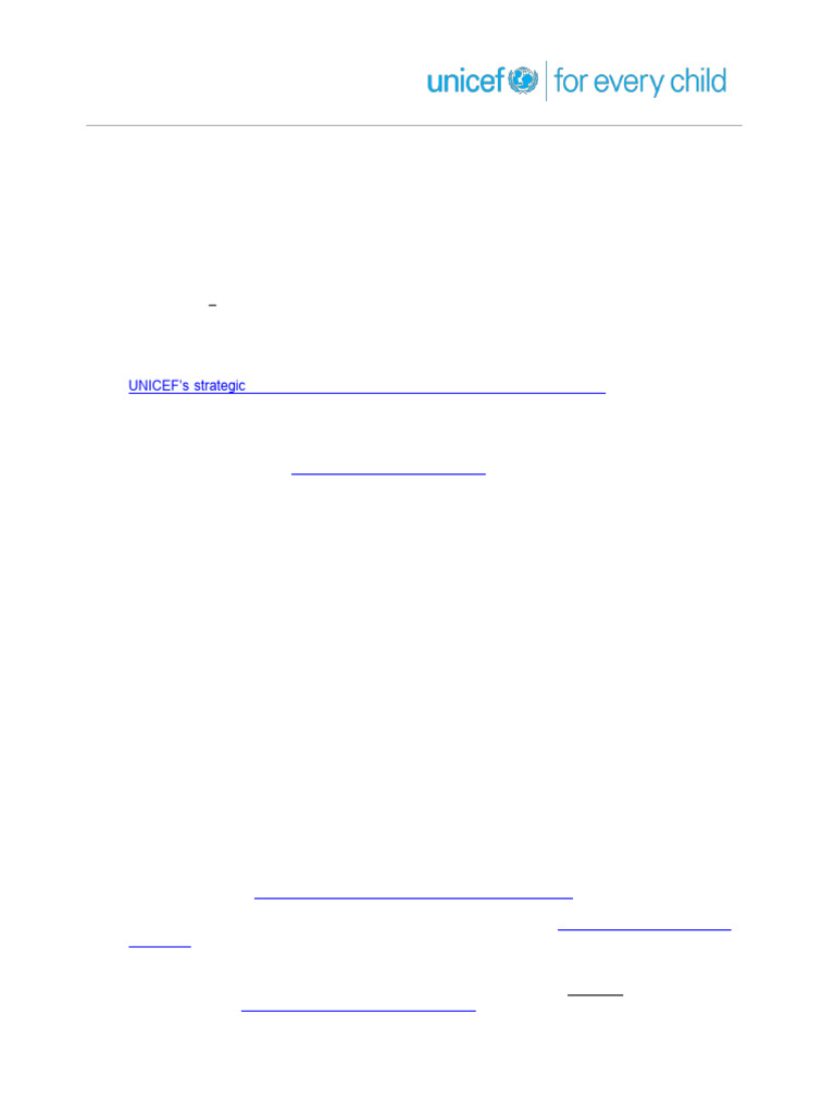 UNICEF Programme Implementation Procedure | PDF | Unicef | Risk