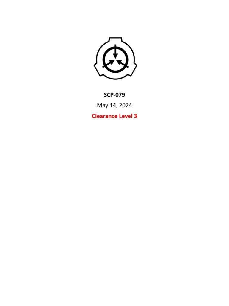 SCP-079: The Sentient Computer | PDF | Memory | Computer Architecture
