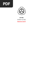 SCP-096 Containment and Description | PDF