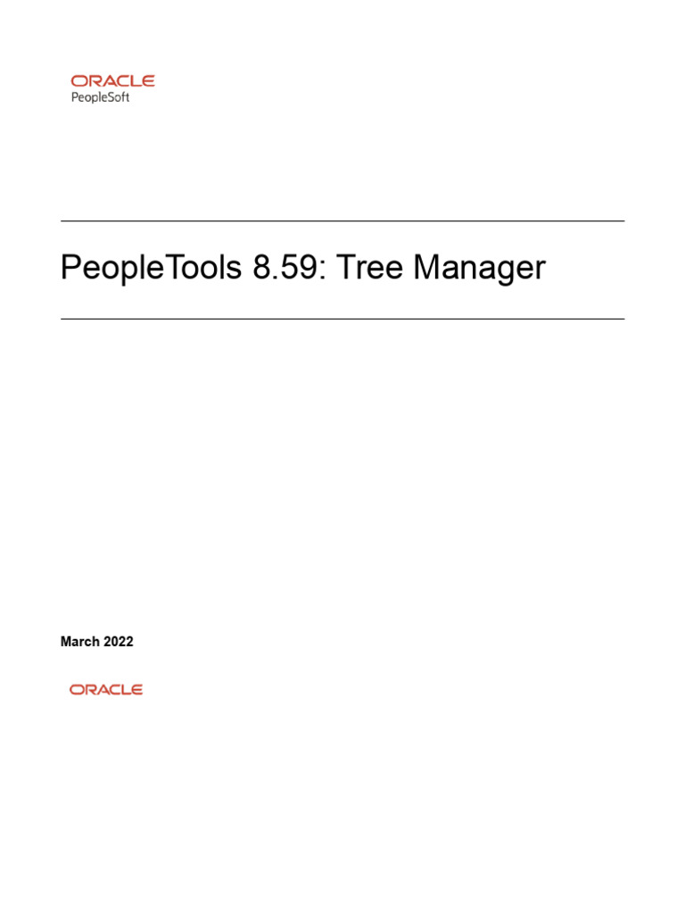 PeopleTools 8.59 Tree Manager Overview | PDF | Websites | Software