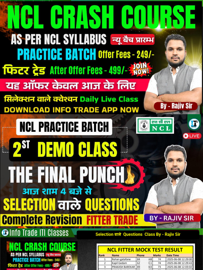 Live Class: Selection Questions Class by - Rajiv Sir | PDF