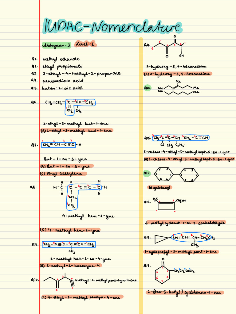 IUPAC - Nomenclature | PDF