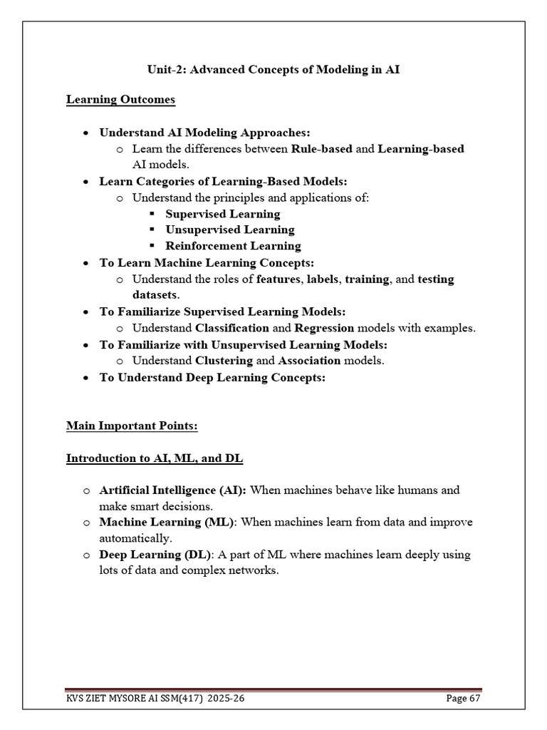 AI Modeling Approaches and Concepts | PDF | Machine Learning ...