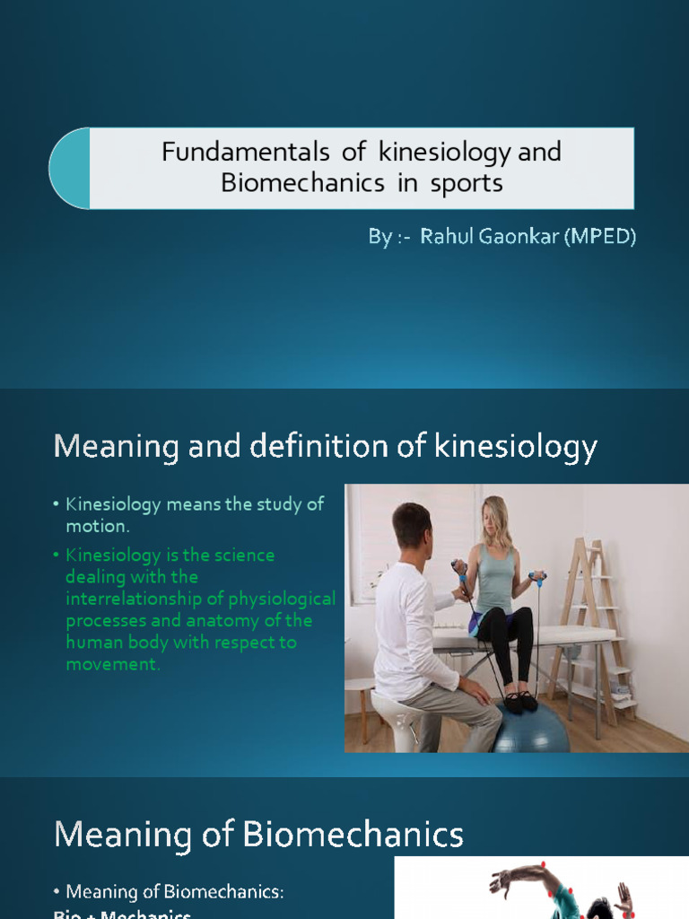 Kinesiology and Biomechanics in Sports | PDF