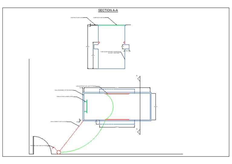 Truck Inspection Pit Drawing Details | PDF