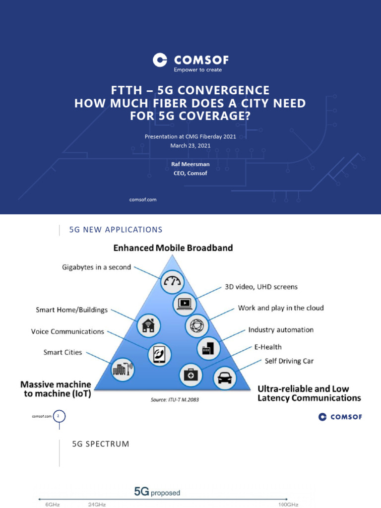 5G-FTTH Convergence: Fiber Needs Analysis | PDF | Fiber To The X | Wireless