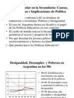 Deserción Escolar Secundaria: Causas, Consecuencias e Implicaciones Políticas