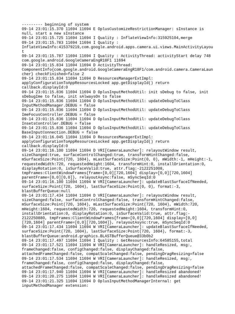 Log Cat 1757865736631 | PDF | Operating System Technology | Computing ...