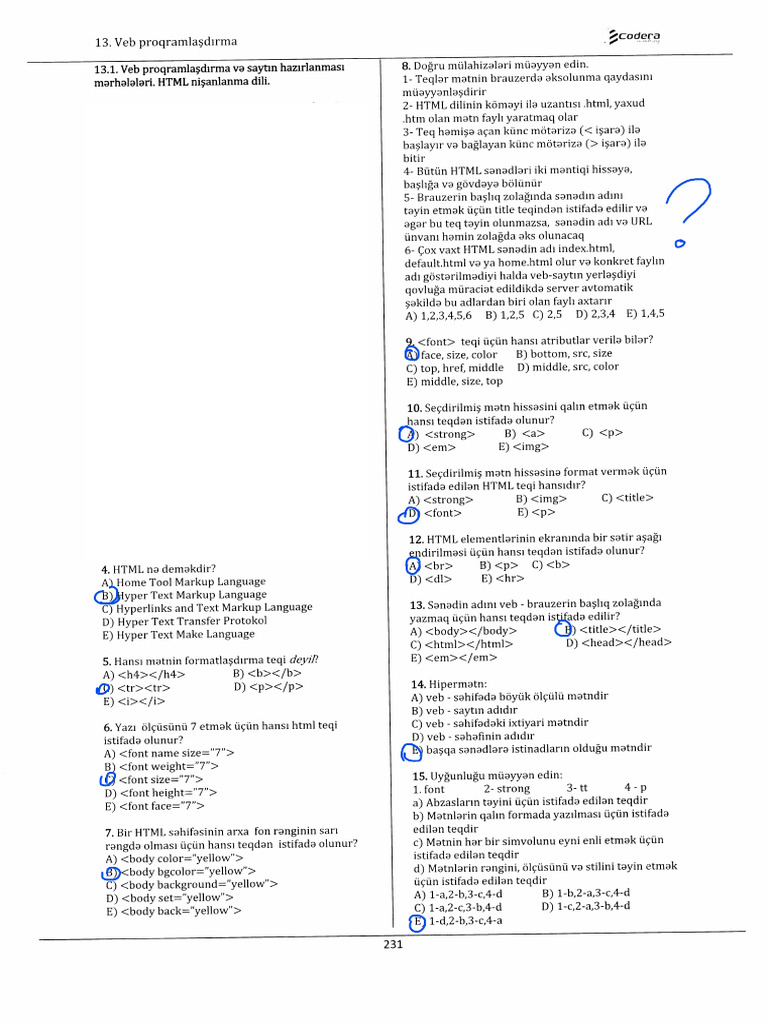 HTML Test 1 | PDF