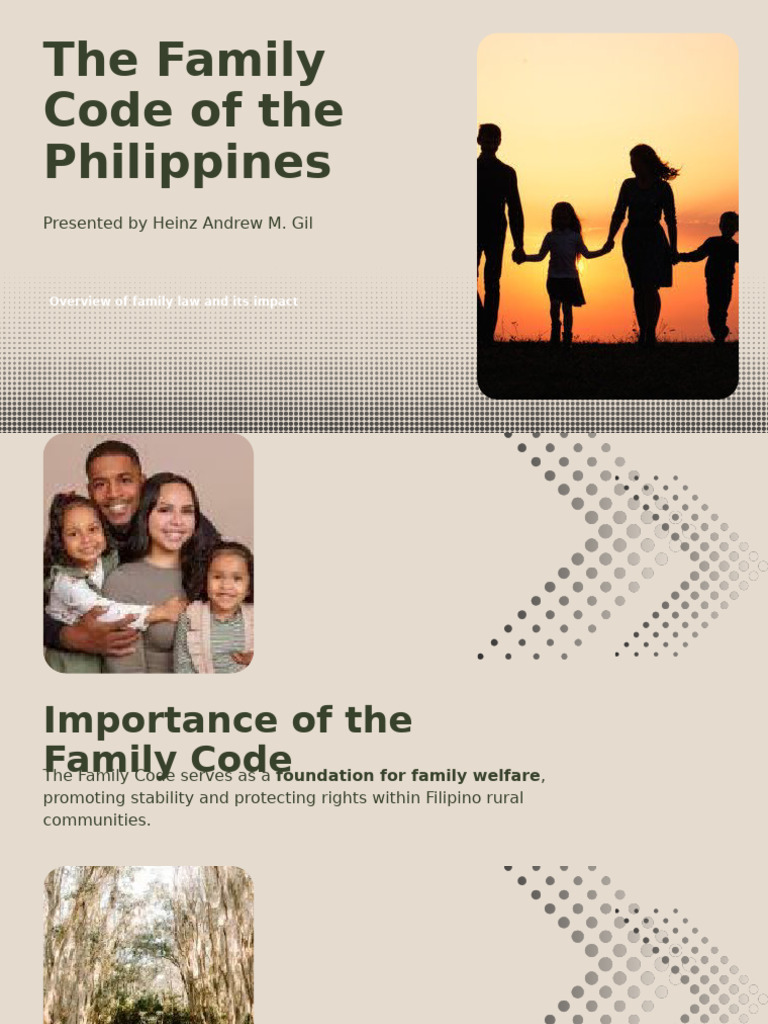 Family Code of the Philippines Overview | PDF | Family | Marriage