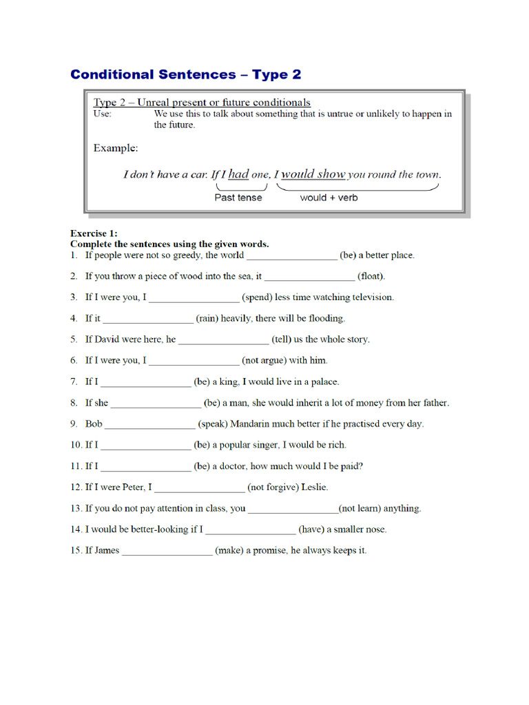 Conditional Type 2 | PDF