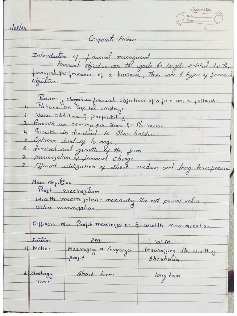 CF Notes | PDF